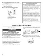 Предварительный просмотр 4 страницы Estate 1CLBR5432PQ0 Installation Instructions Manual