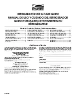 Preview for 1 page of Estate 2318600 Use & Care Manual