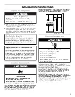 Предварительный просмотр 3 страницы Estate 2318600 Use & Care Manual