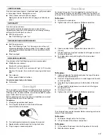 Предварительный просмотр 17 страницы Estate 9782188A Use And Care Manual