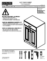 Estate ESBDD24GRY Assembly Instructions Manual предпросмотр