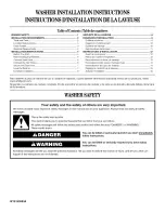 Estate ETW4400VQ0 Installation Instructions Manual preview