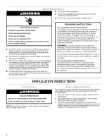 Preview for 4 page of Estate ETW4400VQ1 Installation Instructions Manual