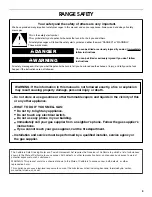 Предварительный просмотр 3 страницы Estate GAS RANGE Use & Care Manual