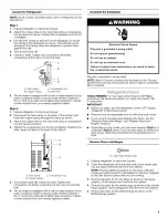 Предварительный просмотр 5 страницы Estate T4TXCWFXQ00 Use & Care Manual