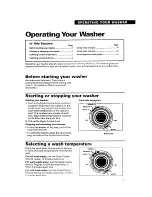 Preview for 5 page of Estate TAWL670AG0 Use And Care Manual