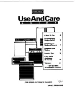 Предварительный просмотр 1 страницы Estate TAWM200B Use And Care Manual