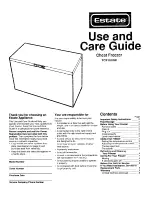 Estate TCF1510W Use And Care Manual preview