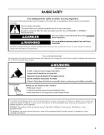 Preview for 3 page of Estate TEP315TV1 Use & Care Manual