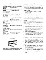 Предварительный просмотр 8 страницы Estate TGG222VDB Use And Care Manual