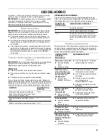 Preview for 21 page of Estate TGP300TQ Use & Care Manual