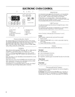 Preview for 8 page of Estate TGS325MB6 Use & Care Manual