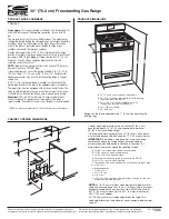 Estate TGS325V Dimension Manual preview