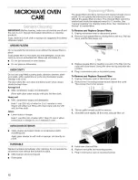 Предварительный просмотр 12 страницы Estate TMH14XM Use & Care Manual