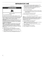 Preview for 8 page of Estate TS22AFXKQ05 Use & Care Manual