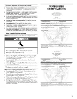 Preview for 11 page of Estate TS22AFXKQ05 Use & Care Manual