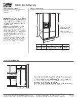 Estate TS22CFXT Dimension Manual предпросмотр