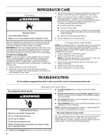 Preview for 8 page of Estate TS25CGXTD01 Use & Care Manual