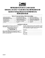 Preview for 1 page of Estate TT14DKXSQ Use & Care Manual