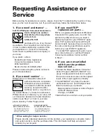 Preview for 27 page of Estate TUD4000 Series Use And Care Manual