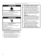 Preview for 4 page of Estate TUD8700S Use & Care Manual