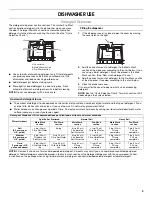 Preview for 9 page of Estate TUD8700S Use & Care Manual