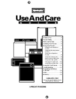 Предварительный просмотр 1 страницы Estate TVF12FRGW00 Use & Care Manual