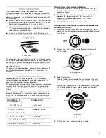 Предварительный просмотр 9 страницы Estate W10017740 Use And Care Manual