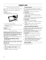 Preview for 10 page of Estate W10162222A Use And Care Manual