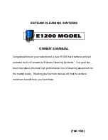 Предварительный просмотр 1 страницы Esteam e1200 Owner'S Manual