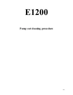 Предварительный просмотр 24 страницы Esteam e1200 Owner'S Manual