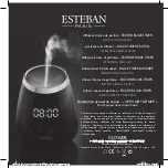 ESTEBAN BLACK TIMER Use Instructions Leaflet предпросмотр