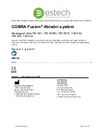 Предварительный просмотр 11 страницы estech COBRA Fusion 700-001 Instructions For Use Manual