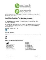 Предварительный просмотр 20 страницы estech COBRA Fusion 700-001 Instructions For Use Manual