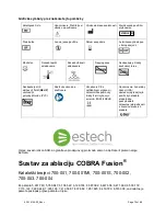 Preview for 79 page of estech COBRA Fusion 700-001 Instructions For Use Manual