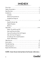 Preview for 2 page of Estella 348MIX8SV User Manual