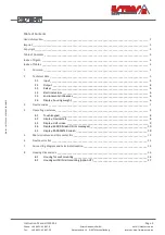 Preview for 3 page of ESTERS ELEKTRONIK GDR 1501 Series Instruction Manual