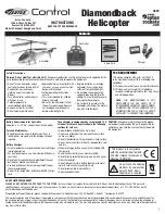 Preview for 1 page of Estes Control Diamondback Helicopter 4604 Instructions Manual