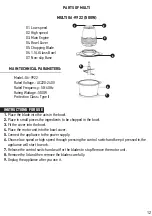 Preview for 12 page of Estia basics 06-9922 Instruction Manual