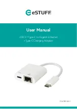 Preview for 1 page of eSTUFF ES623006WH User Manual