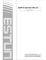 Предварительный просмотр 1 страницы Estun E200PS Operation Manual