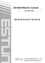 Estun ERSA-4C Maintenance Manual предпросмотр