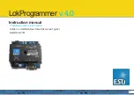 Предварительный просмотр 1 страницы Esu LokProgrammer v 4.0 Instruction Manual