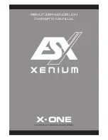 Предварительный просмотр 1 страницы ESX ESX Xenium Owner'S Manual