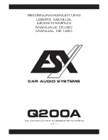 ESX Q200A User Manual preview