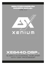 ESX XENIUM XE6440-DSP V2 Owner'S Manual предпросмотр