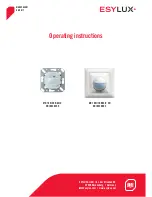 Предварительный просмотр 1 страницы ESYLUX EB10430459 Operating Instructions Manual