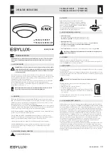 ESYLUX EP10427428 Operating Instructions Manual предпросмотр