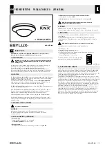 Preview for 1 page of ESYLUX PD-C360i/24 KNX ECO User Instructions