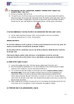 Preview for 15 page of ET Hydrogen L/350 Operatinginstructions And Maintenance